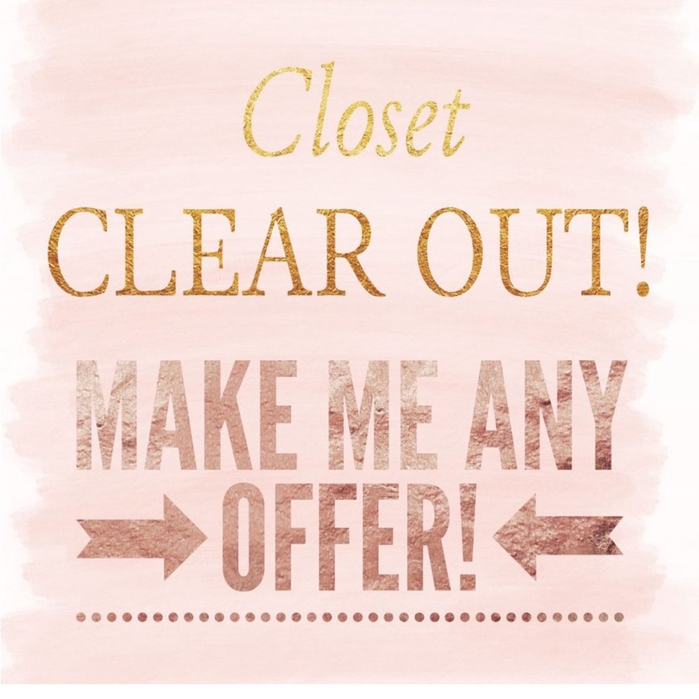 CLOSET CLEAR OUT - prices very low- bundle for more savings